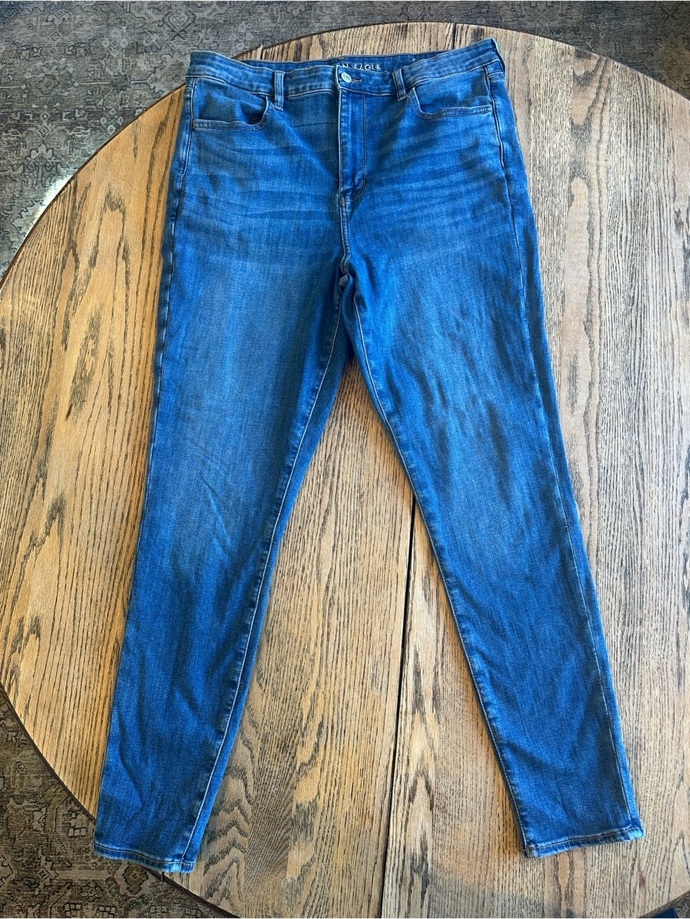 American Eagle Outfitters Women's Dark Blue Skinny Jeans